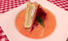 Supă cremă de ardei copt