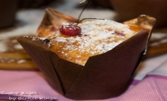 Muffin cu mure și vișine