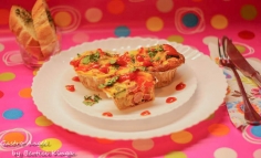 Omletă cu broccoli și șuncă
