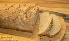 Pâine de secară cu semințe de in