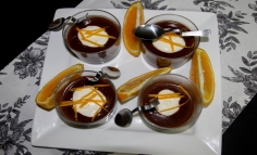 Desert cu portocale și ciocolată