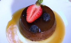 Creme caramel cu ciocolată