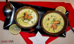 Supă de scoici cu cartofi și porumb