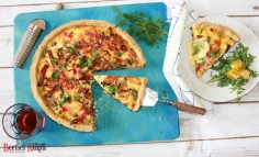 Quiche cu șuncă și praz