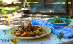 Tocană de cartofi cu ciolan